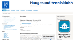 Desktop Screenshot of haugesundtennisklubb.no